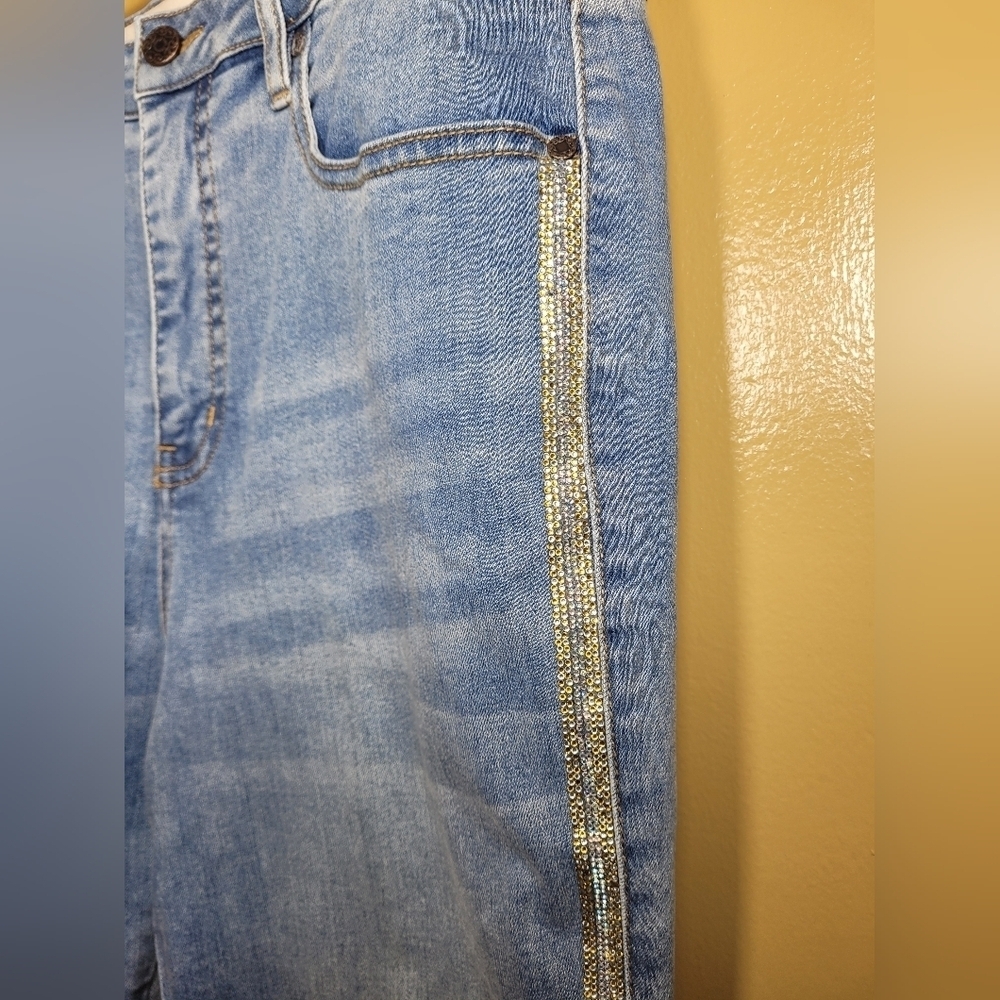 Soft Surroundings Bedazzled Capris sz 14P 3FE11 - Picture 3 of 10